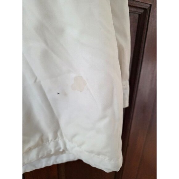 Mulberry Street Womens 2X White Hooded Jacket With Teal Accents & Zip Pockets - Picture 12 of 12